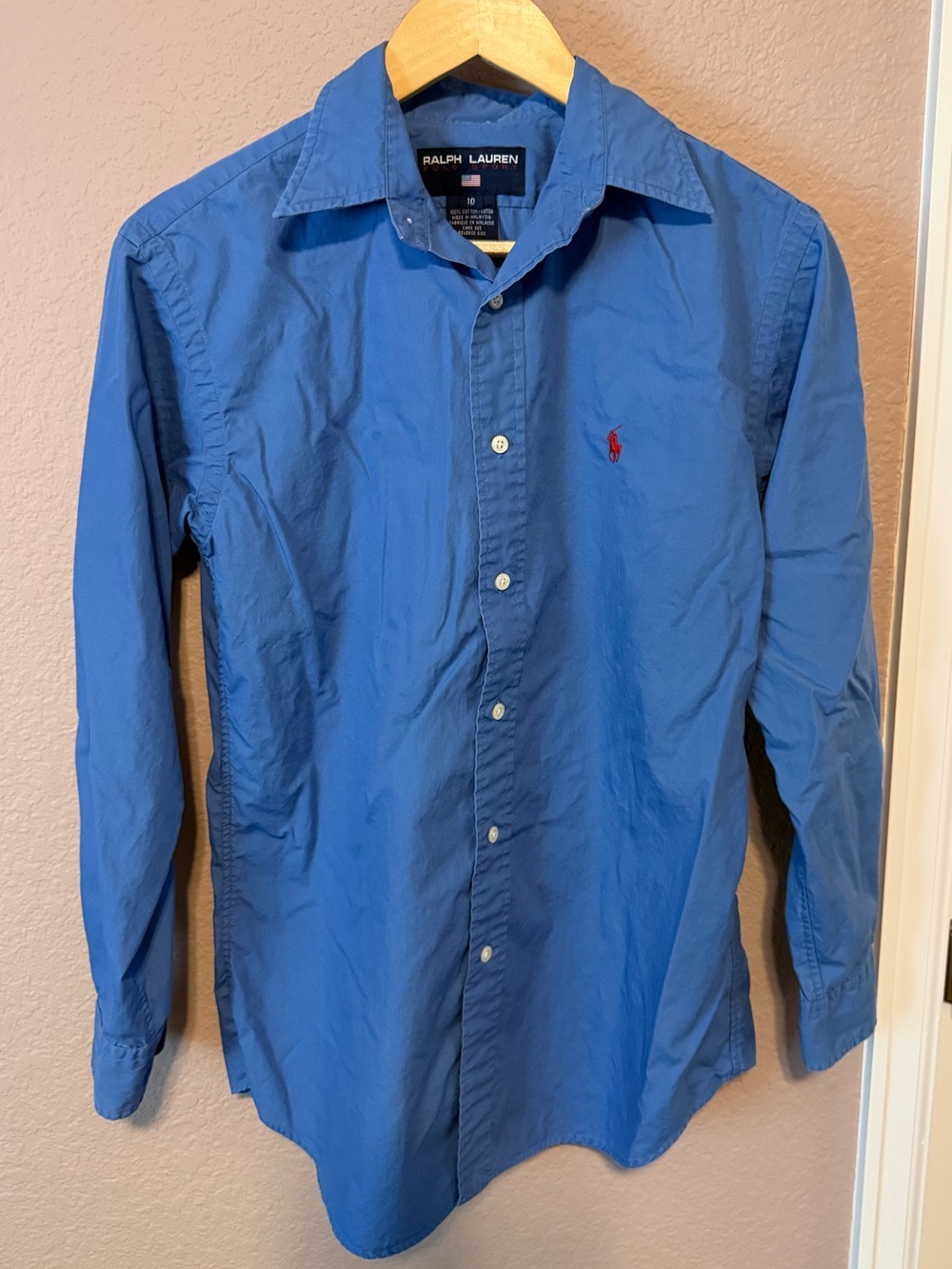 Ralph Lauren Polo Sport Women’s Classic Fit Blue Button-Down Shirt